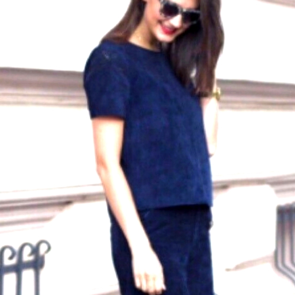 Zara Pig Leather Top